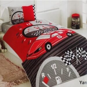 Kristal Tek Kişilik Ranforce Kapitone Nevresim Takımı Yarışçı